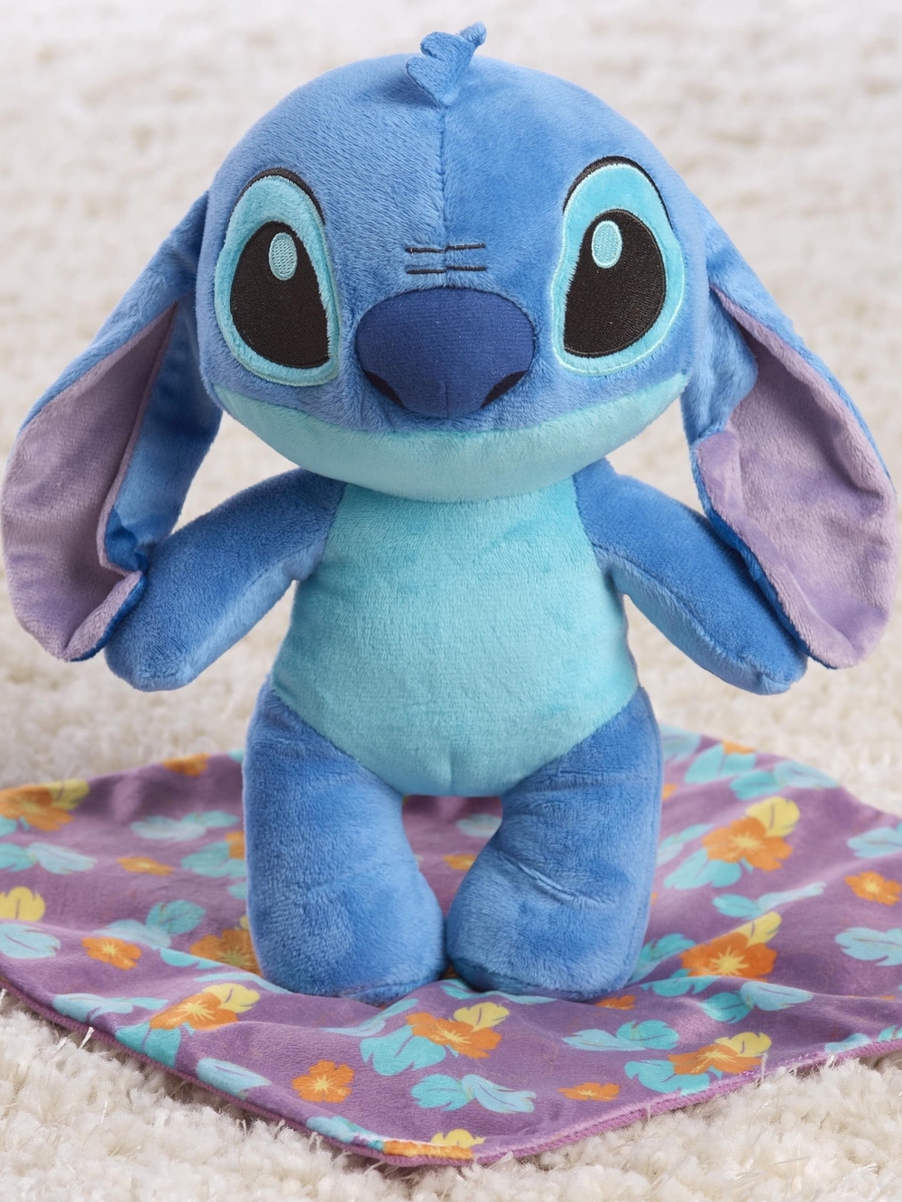 Disney: Adorable Stitch Plush With Blanket, 25 cm Stuffed Animal Toy for Kids